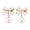 White, variant on Hearth & Gear Elegant Minimalist Pearl Earrings For Women Delicate Drop Dangle Design Gentle Fashion Accessory Ideal For Her Universal Jewelry Earring Set for Women Cute Jewelry Tropical Earrings for