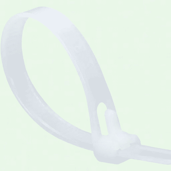 100 Pack Thick White Cable Ties, Large Heavy Duty 20 Inch Wrap, Self-Locking Nylon Zip Ties