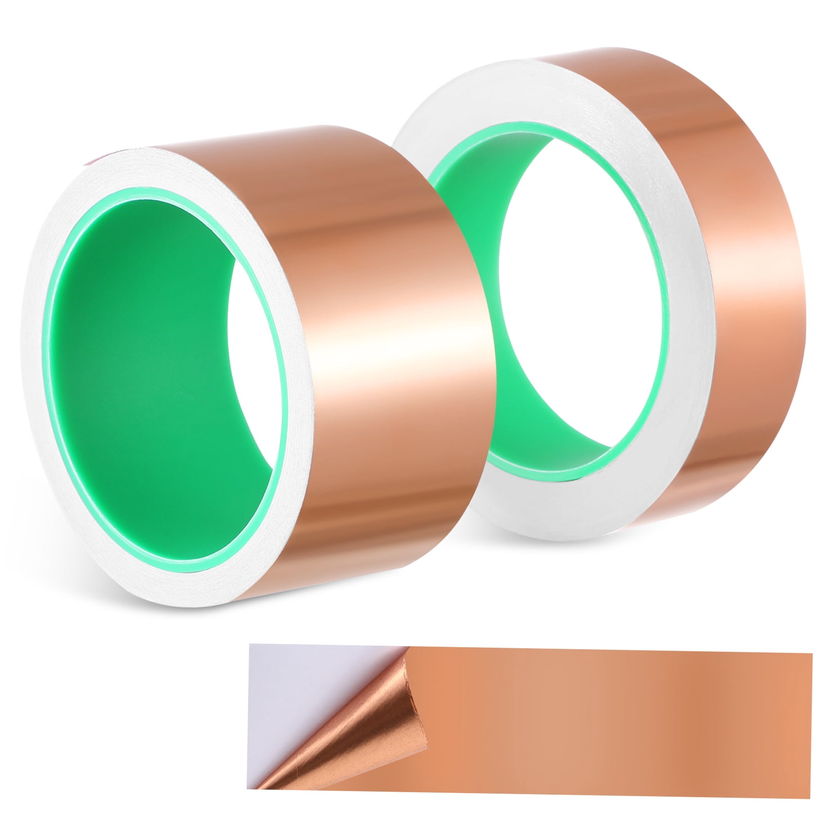 UPOUART Rose Plated Gold Copper Tape for Electrical Shielding Repair with Quick Release Backing