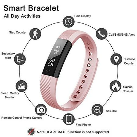 Fitness Tracker Flenco Smart Watch Pedometer Wristband Activity Tracker With Steps Counter