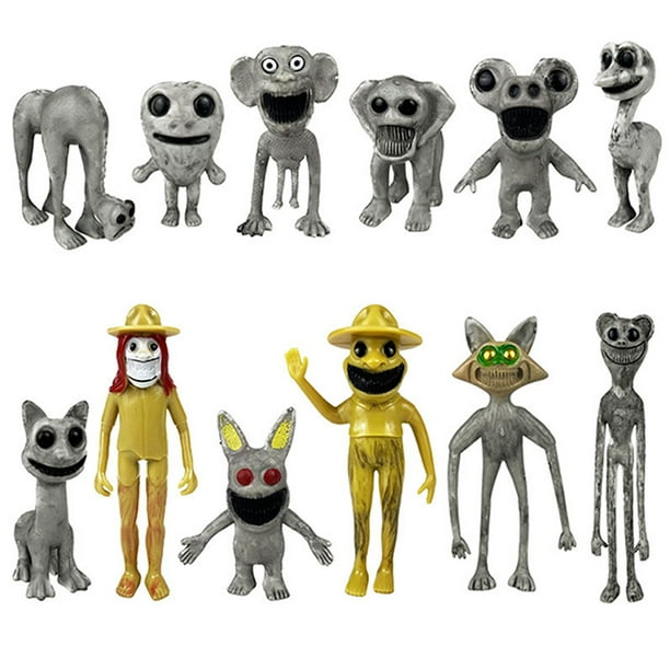 KEVCHE 12 Piezas Juego Zoonomaly Figura Juguetes, Zoonomaly. Horror Juego Decoración de Escritorio Zookeeper Figura, Figura de Zoonomaly para Niños y Aficionados, Edad 3+