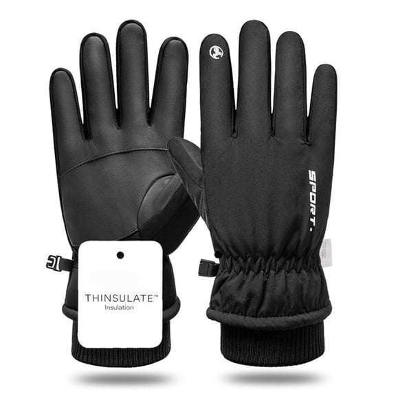 GIRACOA Winter Gloves Men Women, 3M Insulated Touchscreen Snow Gloves, Waterproof Windproof 5-Layer Thermal Ski Gloves for Cycling, Motorcycle, Running, Shoveling, Hiking, (M)