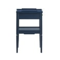 thumbnail image 4 of Comfort Pointe Finchley Midnight Blue Wood 1-drawer Nightstand with Shelf, 4 of 12