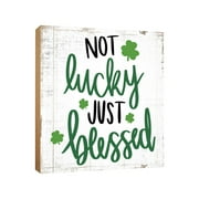 Lifesong Milestones St. Patrick's Day Decorations Wooden Tabletop Centerpiece Decoration