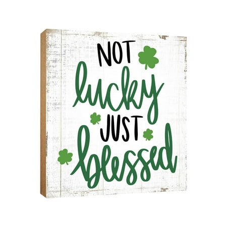 Lifesong Milestones St. Patrick's Day Decorations Wooden Tabletop Centerpiece Decoration