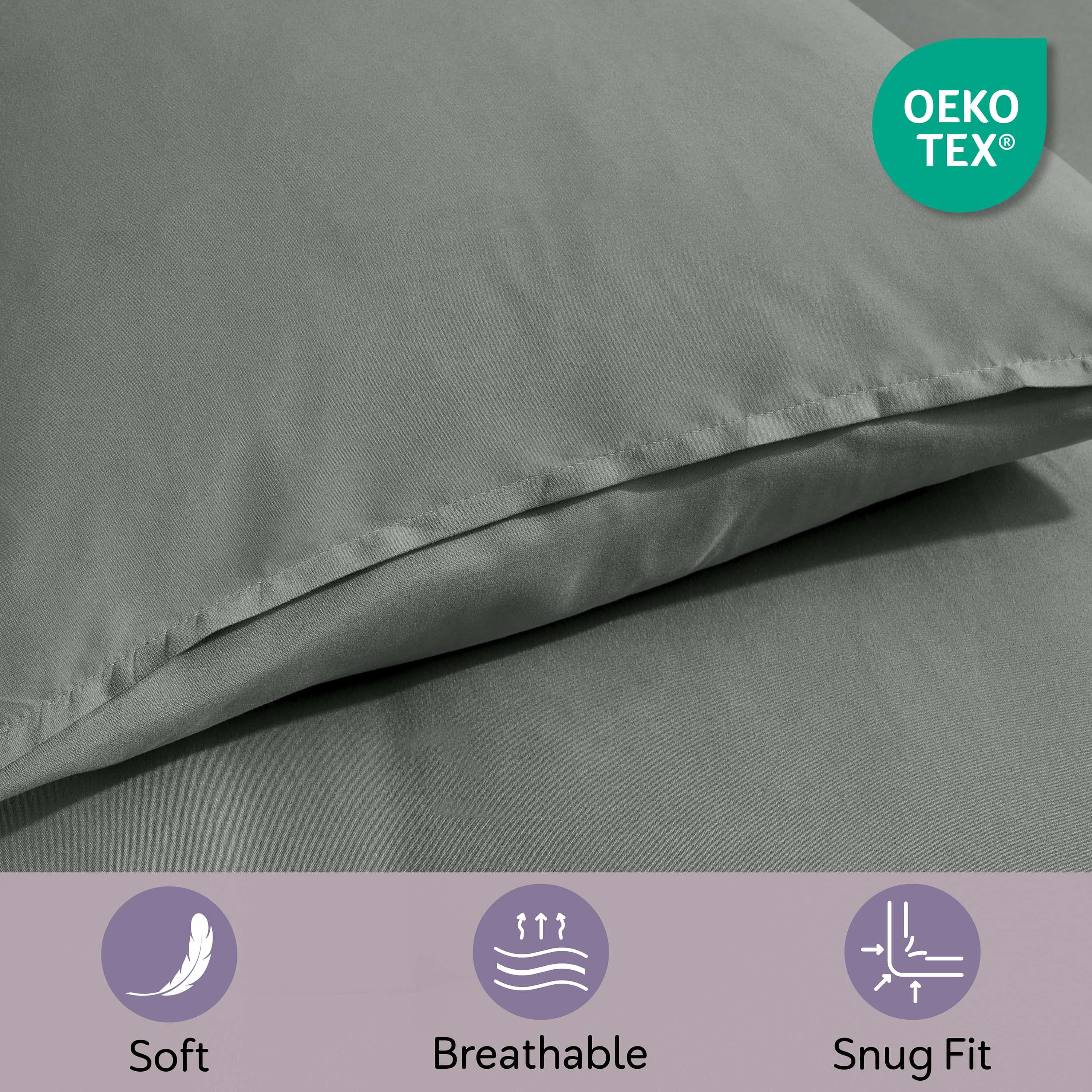 LammaLoe Queen Comforter Set, 7 Piece Bed in a Bag, Ultra Soft Bedding Comforter Set with Sheets, All Season Bed Set, Gentle Pine