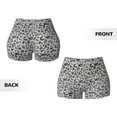 thumbnail image 5 of Haiem Wild Animal Leopard Print No Front Seam Biker Shorts for Women Yoga Workout Gym Bike Shorts with Tummy Control Moisture-Wicking-XX-Large, 5 of 9