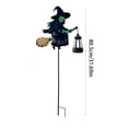 thumbnail image 3 of PYURTEP Halloween Solar Lights Outdoor, Spooky Latern with Witch, Waterproof Outdoor Solar Lights for Lawn Yard Halloween Decor, 3 of 6