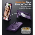 thumbnail image 3 of Funda magnética Temdan a prueba de golpes para Samsung Galaxy S25 Plus, 3 of 7