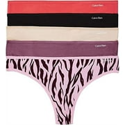 Calvin Klein BERRY WILD ASSORTED Underwear Form Thong 5-Pack, US X-Large