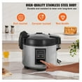 thumbnail image 2 of Commercial Rice Cooker 45-Cup 9.51 Qt, 9 Liter Large Rice Cooker with Nonstick Pot, Fast Cooking & 12-Hour Keep Warm, Includes Cup & Paddle, 2 of 7