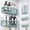 Mint Green, variant on odorsTT Gold Adhesive Shower Caddy, 5 Pack Rustproof Stainless Steel Bath Organizers with Large Capacity, No Drilling Shelves for Bathroom Storage & Home Decor