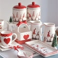 thumbnail image 6 of Christmas Themed Winter Holiday Ceramic Storage Jar with Airtight Lid for Cookies, Candy, Snacks, Chips, 6 of 7
