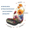 thumbnail image 3 of Wukai Colorful Wildflower Meadow Full Set Car Seat Covers with Soft Padding Universal Auto Front Seats Protector and Cushion Mat, 3 of 5