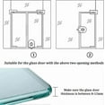 thumbnail image 3 of Botao Stainless Steel Glass Door Lock Floor Latch Lock Bolt Ground Lock For Bathroom Toilet Shop Glass Doors1pc, 3 of 5