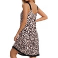 thumbnail image 3 of UVN Womens Nightgown Sleeveless Sleepwear Crewneck Wide Strap Pleated Nightshirt Casual Print Sleepdress, 3 of 8