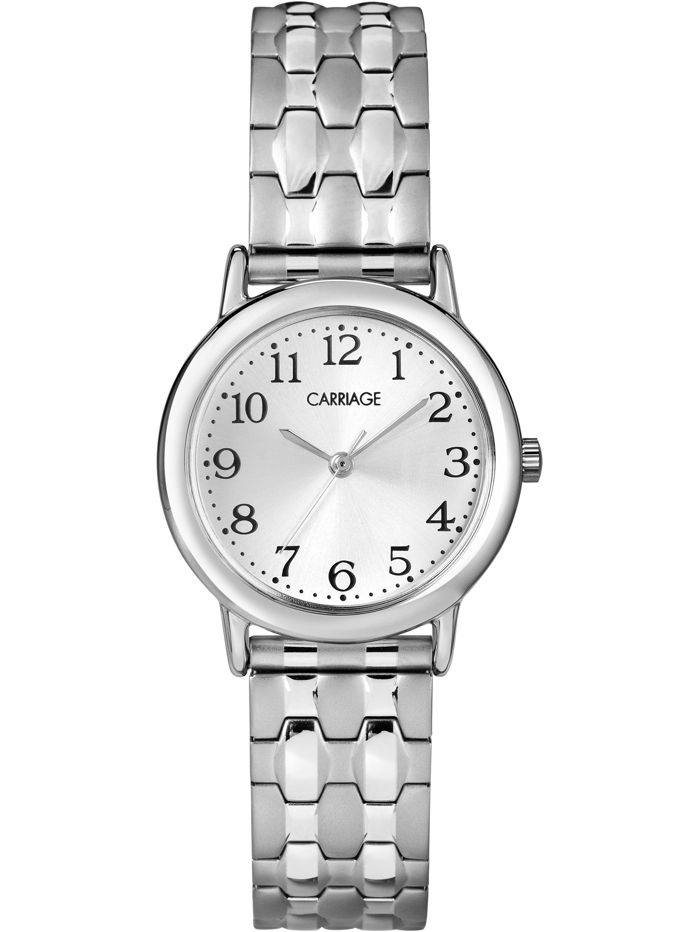 Timex Carriage Women's Carly Watch, SilverTone Stainless Steel