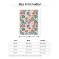 thumbnail image 4 of Throw Blanket for Couch Sofa and Bed, Tropical plants Super Soft Plush Throw Blanket, Fuzzy Cuteness Comfy Warm Washable Flannel Blanket & Throws for All Season 60"x50", 4 of 5