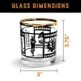 thumbnail image 2 of Roaring Twenties Whiskey Glass Set – Premium Crystalline Glassware with Elegant Gift Box – Set of 4 Crystal Clear, Unique and Stylish Glasses - 100% Lead Free, 2 of 6
