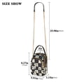 thumbnail image 2 of FORMRS Crossbody Bag for Women Quilted Travel Shoulder Cell Phone Purse with Chain Strap Handbag, Blue and White Cat, 2 of 7