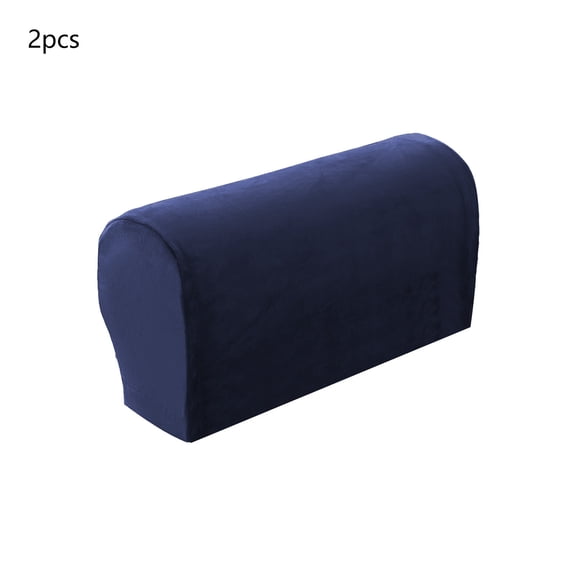 Leodye 2PCS Elastic Sofa Armrest Covers Thickened Stain Resistant Protective Covers Solid Color for Home Furniture Decoration -(18-21 * 6.5-8 * 8-1 1in)