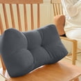 thumbnail image 4 of Lumbar Support Pillow for Office Chair, Office Chair Lumbar Support Cushion, Chair Pillow for Back Support, Lower Back Support for Desk Chair, Ergonomic Back Cushion, Dark Gray, 4 of 5
