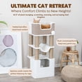 thumbnail image 5 of TRIXIE Lucano Xxl 43.3" Multi-Level Cat Tree with Sisal Scratching Posts, Condo & Hanging Cat Toy, Taupe, 5 of 6