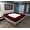 Burgundy, variant on D.N.G. BEDDINGS 1 Piece Box Spring Cover - 100% Egyptian Cotton, 800 TC, Wrap Around 4 Sides Bed Skirt for Hotel & Home, Fits Box Springs up to 10 Inch - Cal King, Stripe Black Color