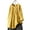Linen Tops-A063Yellow, variant on LEKWK Loose Linen Tops for Women Double Layered Hem Flowy Tops V-Neck Short Sleeve Summer Blouses Ruffle Plain Soft Breathable Beach Holiday Wear
