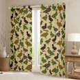 thumbnail image 2 of jejeloiu Cute Duck Animals Black Out Curtains,Green Brown Curtains Pack of 2 (42x63 Each) For Men Women, 2 of 6