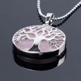 thumbnail image 1 of Colliers Pendentifs en Pierre Précieuse Ronde Naturelle Kabbalah Arbre de Vie, 1 of 6