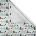 thumbnail image 4 of Ambesonne Puppy Valance Pack of 2, Dachshunds in Winter Clothes, 54"X12", Pale Blue and Umber, 4 of 5