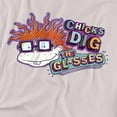 thumbnail image 2 of Rugrats T-Shirt Chicks Dig The Glasses Badge Unisex Graphic Tee For Men & Women, 2 of 7