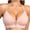 Pink, variant on Iugvhana Seamless Bras for Women Open Back Wireless Bra Full Coverage Push-Up Bra Adjustable Straps Lifitng Comfortable Everyday Bra Black XL