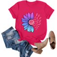 thumbnail image 6 of Women's Workout Tee - Athletic Plus Size Top - Short Sleeve Cotton - Trendy 2025 Design | Baberdicy | Womens Fashion Workout T Shirts Athletic Plus Size Tops Summer Trendy (Hot Pink | L), 6 of 9