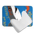 thumbnail image 6 of Yiaed Shark With Sunglasses and Lobste Print Bathroom Mat Set 2 Pieces Mat Anti-Skid Pad Ultra Soft and Absorbent Bathroom Bath Mat Contour Bath Rugs for Toilet Base, 6 of 6