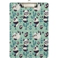 thumbnail image 2 of Coolnut Panda Acrylic Clipboard with Low Profile Gold Metal Clip Standard A4 Letter Size Decorative Clipboards for Office,Jobsite,Medical,School, 2 of 7