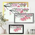 thumbnail image 4 of Designart 'Red Blossoming Tree On White' Traditional Framed Art Print, 4 of 4