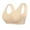 Khaki, variant on ShomPort Front Closure Bra for Women Comfortable Unpadded Sleep Bra Wireless Full Coverage Bras