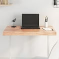 thumbnail image 1 of vidaXL Table Top Light Brown 80x60x(2-6) cm Treated Solid Wood Live Edge, 1 of 5