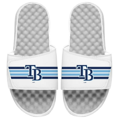 

Men s ISlide White Tampa Bay Rays Varsity Stripes Slide Sandals