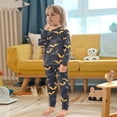 thumbnail image 5 of Dailycode Cotton Pajama Set Snug Fit Long Sleeve Top and Pants for 18M-8Y Orange Gray Black Bat Seamless, 5 of 7