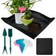 thumbnail image 1 of Plant Repotting Mat with Labels and Transplanting Tools Waterproof Oxford Cloth Planting Operation Mat with Leak-proof Design Portable Plant Repotting Pad for Indoor Garden Plant, 1 of 8