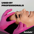 thumbnail image 3 of [100 pack] SureSafe Rose Nitrile Gloves, 3.5 Mil, Pink, Small, 3 of 6
