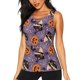 thumbnail image 1 of Fotbe Vintage Halloween Black Cat Blusas Sin Mangas para Mujer – Estilo Casual, Corte Suelto, Slim-Fit, Cuello Redondo Deportivo, Tops de Verano para Gimnasio y Yoga-Large, 1 of 7