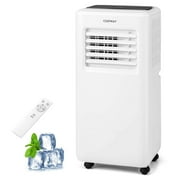 Costway 8000 BTU 5000 BTU (8000BTU ASHRAE) 250 sq ft Portable Air Conditioner with Fan and Humidifier, White
