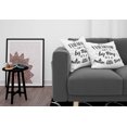 thumbnail image 3 of Ambesonne Saying Throw Pillow Cover 2 Pack, Heart Warming Saying, 24", Black and White, 3 of 5