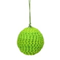 thumbnail image 4 of Set of 4 Vibrantly Colored Knitted Christmas Ball Ornaments 2.5" (63.5mm), 4 of 6