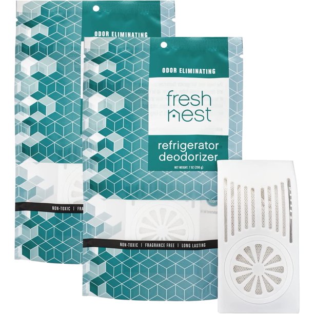 Fresh Nest Refrigerator Deodorizer (2Pack) Fridge and Freezer Odor