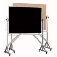 thumbnail image 1 of AARCO Products ACB4260B Aluminum Frame Revolving Composition Chalkboard-Natural Cork, 1 of 6